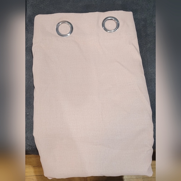 Light Pink Blackout Window Drapes - Picture 2 of 2